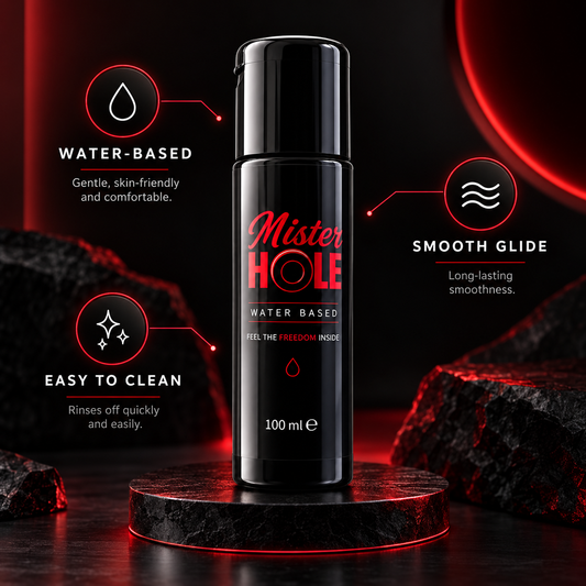 Mister Hole Water-Based Lubricant 100 ml - water-based, smooth glide and easy to clean