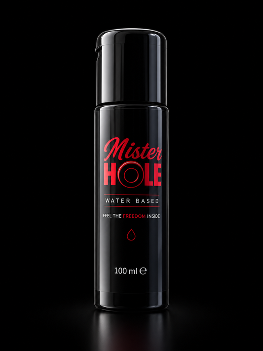 Mister Hole Water-Based Lubricant 100 ml black bottle